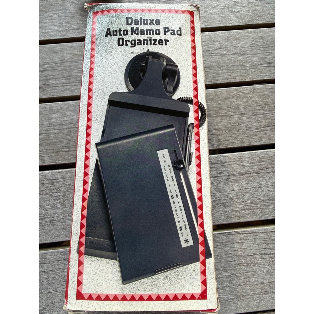 Vtg automotive note pad and address index 1980s new with pen travel